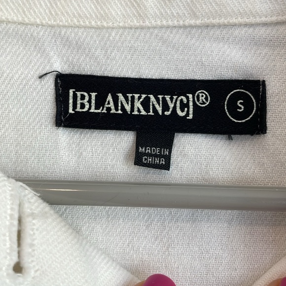 BlankNYC White Cotton & Linen Utility Jacket - Picture 9 of 14